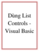 Dùng List Controls - Visual Basic