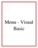 Menu - Visual Basic