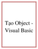 Tạo Object - Visual Basic