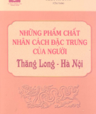 Ebook Những phẩm chất nhân cách đặc trưng của người Thăng Long - Hà Nội - Phạm Tất Dong (chủ biên)
