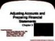 Lecture Fundamental accounting principles (21e) - Chapter 3: Analyzing and recording transactions