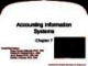 Lecture Fundamental accounting principles (21e) - Chapter 7: Accounting information systems