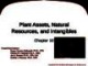 Lecture Fundamental accounting principles (21e) - Chapter 10: Plant assets, natural resources, and intangibles