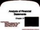 Lecture Fundamental accounting principles (21e) - Chapter 17: Analysis of financial statements