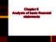 Lecture Accounting for Business – A non-accountant’s guide (2/e) - Chapter 6: Analysis of basic financial statements