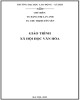 Giáo trình Xã hội học văn hoá: Phần 2