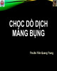 Bài giảng Chọc dò dịch màng bụng - ThS. Trần Quang Trung