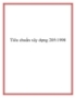 Tiêu chuẩn xây dựng 205:1998
