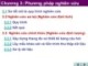 Bài giảng Phương pháp nghiên cứu khoa học - Chương 3: Phương pháp nghiên cứu