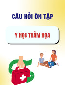 Câu hỏi ôn tập Y học thảm họa