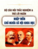 Bộ câu hỏi trắc nghiệm & trả lời ngắn Nhập môn Chủ nghĩa xã hội khoa học