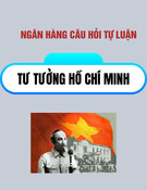 Ngân hàng câu hỏi tự luận Tư tưởng Hồ Chí Minh