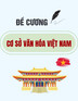 Đề cương môn Cơ sở văn hóa Việt Nam