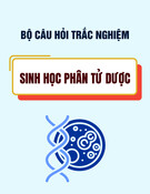 Bộ câu hỏi trắc nghiệm Sinh học phân tử dược