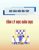 Bộ câu hỏi ôn tập Tâm lý học giáo dục