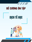 Đề cương ôn tập Dịch tễ học