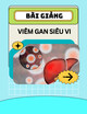 Bài giảng Viêm gan siêu vi - ThS. BS. Đoàn Thị Mỹ Duyên