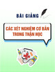 Bài giảng Các xét nghiệm cơ bản trong thận học