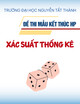 Đề thi kết thúc học phần môn Xác suất thống kê