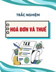 Bộ câu hỏi trắc nghiệm về Hóa đơn và thuế