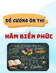 Đề cương ôn thi Hàm biến phức