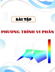 Bài Tập Phương trình vi phân