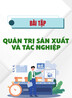Bài tập môn Quản trị sản xuất và tác nghiệp