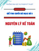 Đề thi cuối học kì 1 môn Nguyên lý kế toán năm 2023-2024