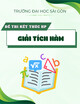 Đề thi học kì 1 kết thúc học phần Giải tích hàm năm 2021-2022