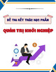 Đề thi học kì 2 kết thúc học phần Quản trị khởi nghiệp năm 2024-2025