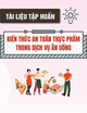 Tài liệu tập huấn Kiến thức an toàn thực phẩm trong dịch vụ ăn uống