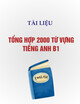 Tổng hợp 2000 từ vựng Tiếng Anh B1