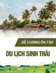 Đề cương ôn tập Du lịch sinh thái